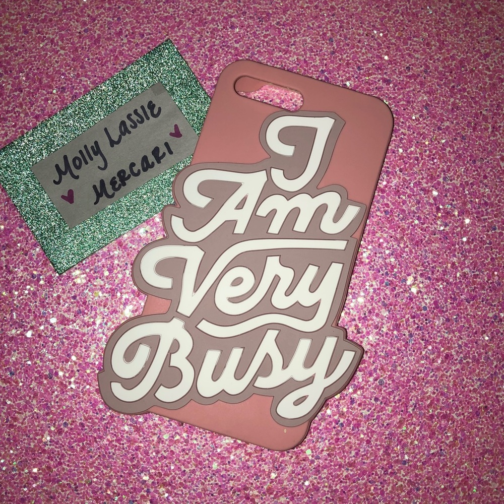 I AM VERY BUSY IPHONE CASE 🎀 - Picture 2 of 2